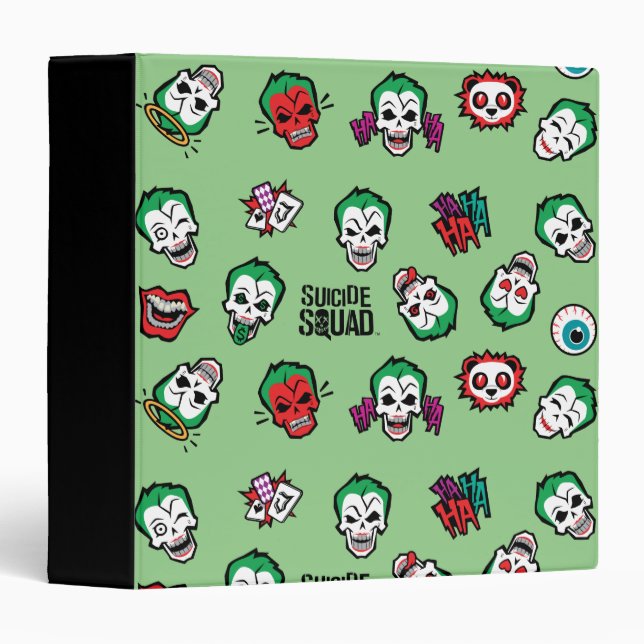 Suicide Squad | Joker Emoji Pattern Binder (Front/Spine)