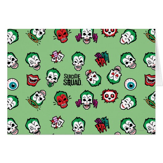 Suicide Squad | Joker Emoji Pattern Cards (Front Horizontal)