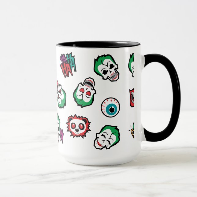 Suicide Squad | Joker Emoji Pattern Mug (Right)