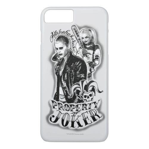 Suicide Squad  Joker  Harley Airbrush Tattoo iPhone 8 Plus7 Plus Case