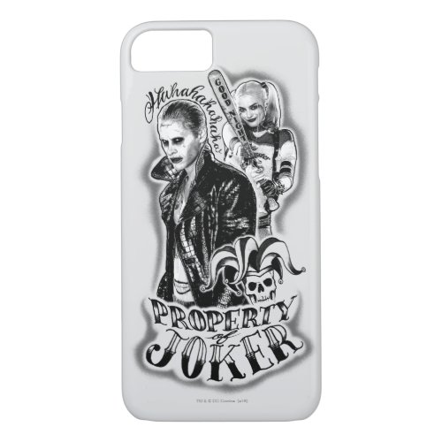 Suicide Squad  Joker  Harley Airbrush Tattoo iPhone 87 Case