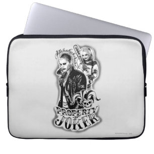 Suicide Squad Joker & Harley Airbrush Tattoo Laptop Sleeve