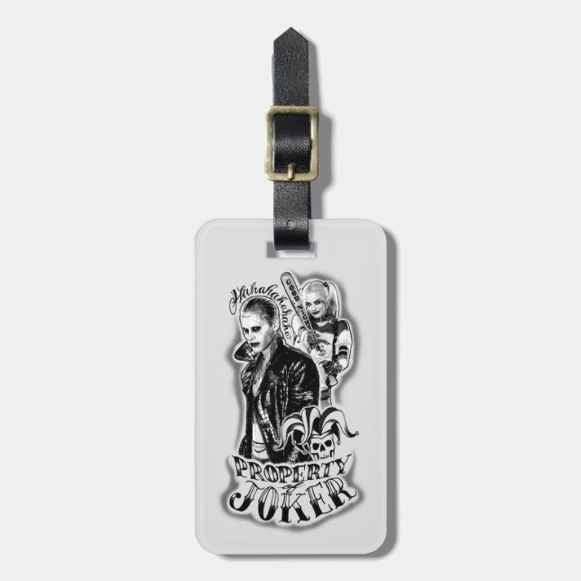 Suicide Squad | Joker & Harley Airbrush Tattoo Luggage Tag (Front Vertical)