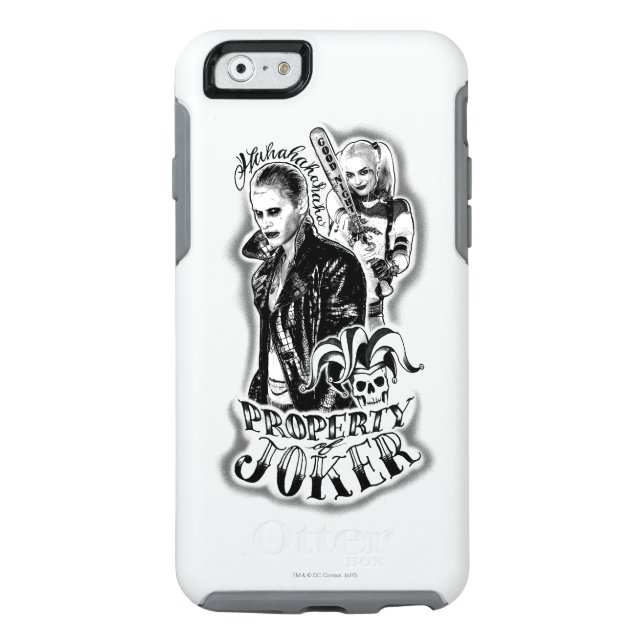 Suicide Squad | Joker & Harley Airbrush Tattoo Otterbox iPhone Case (Back)