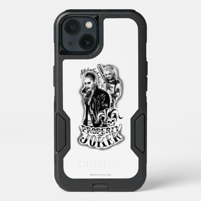 Suicide Squad | Joker & Harley Airbrush Tattoo Otterbox iPhone Case (Back)