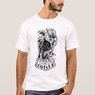 Suicide Squad Joker & Harley Airbrush Tattoo T-Shirt
