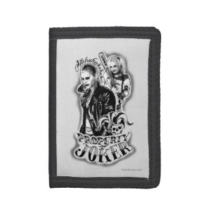 Suicide Squad Joker & Harley Airbrush Tattoo Trifold Wallet