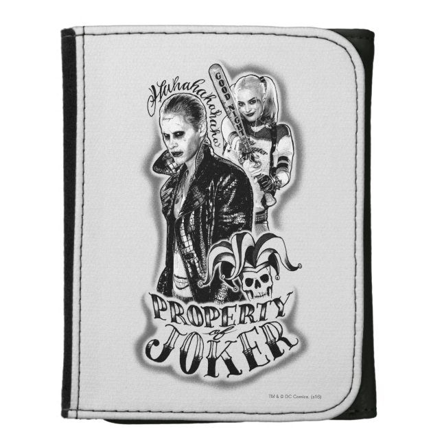 Suicide Squad | Joker & Harley Airbrush Tattoo Wallet (Front Vertical)