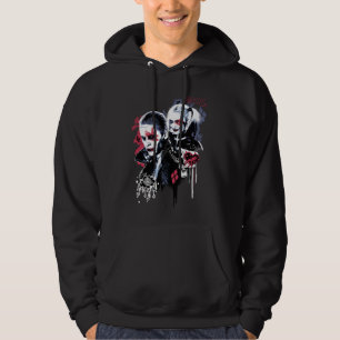 Suicide Squad   Joker & Harley Painted Graffiti Hoodie