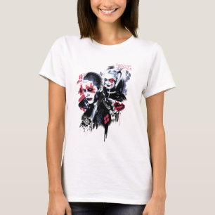 Suicide Squad Joker & Harley Painted Graffiti T-Shirt