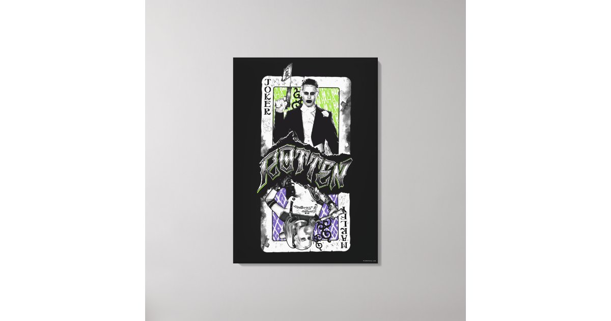 Suicide Squad | Joker & Harley Rotten Canvas Print | Zazzle