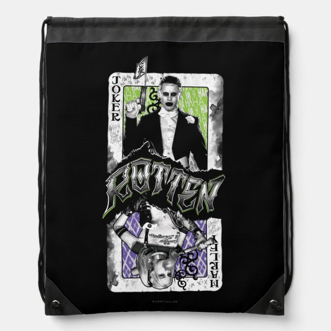 Suicide Squad | Joker & Harley Rotten Drawstring Bag (Front)