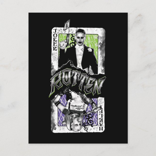 Suicide Squad | Joker & Harley Rotten Postcard (Front)