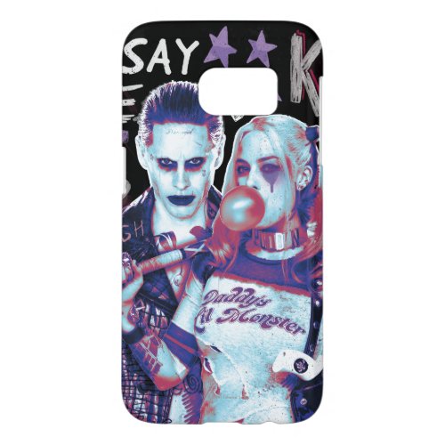 Suicide Squad  Joker  Harley Typography Photo Samsung Galaxy S7 Case