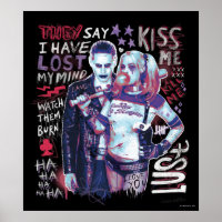Suicide Squad | Joker & Harley Typography Photo