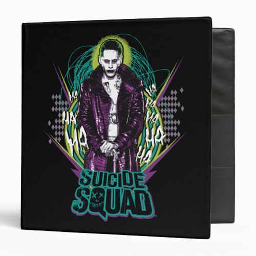 Suicide Squad  Joker Retro Rock Graphic Binder