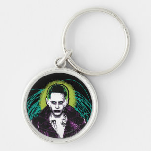 Suicide Squad   Joker Retro Rock Graphic Keychain