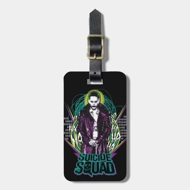 Suicide Squad | Joker Retro Rock Graphic Luggage Tag (Front Vertical)
