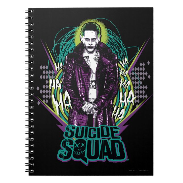 Suicide Squad | Joker Retro Rock Graphic Notebook (Front)