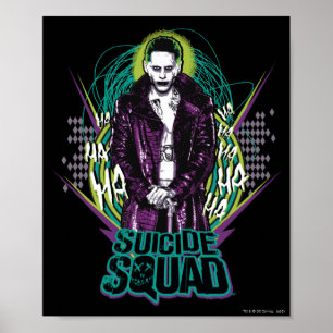 Suicide Squad Joker Retro Rock Graphic Poster
