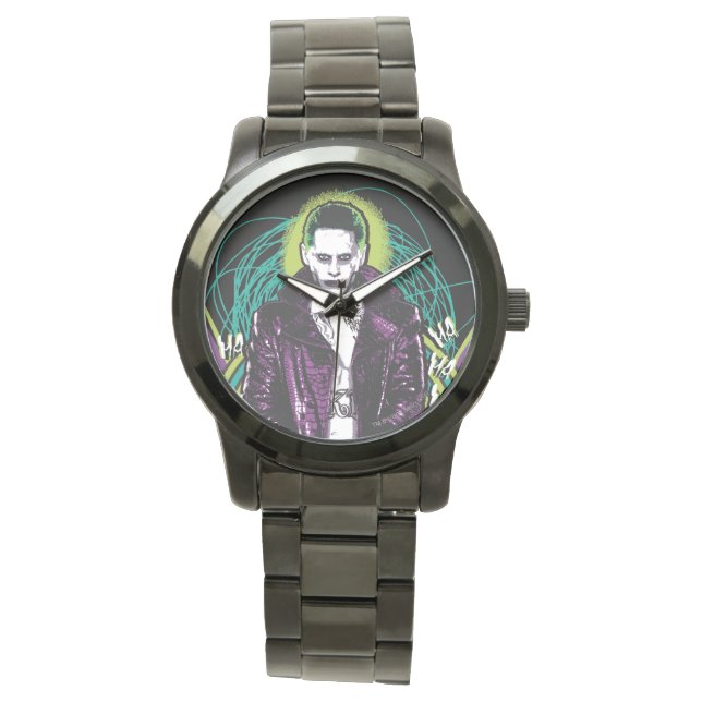 Suicide Squad | Joker Retro Rock Graphic Watch (Front)
