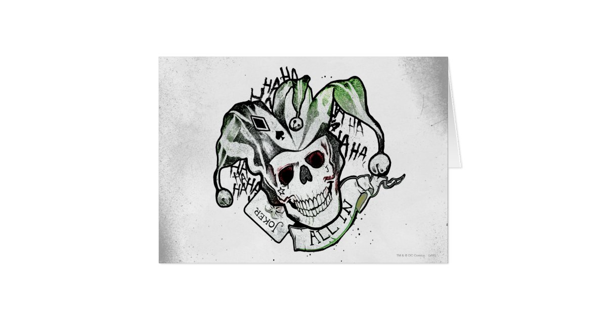 skull joker tattoos