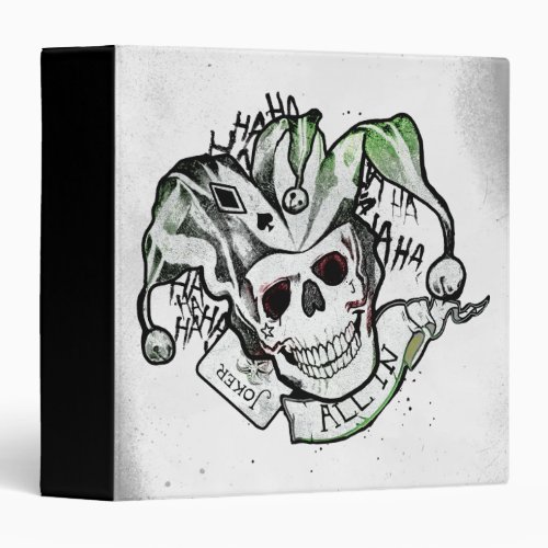 Suicide Squad  Joker Skull All In Tattoo Art Binder