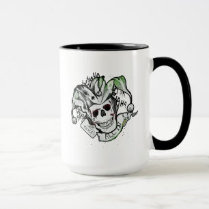 Suicide Squad Joker Skull "All In" Tattoo Art Mug