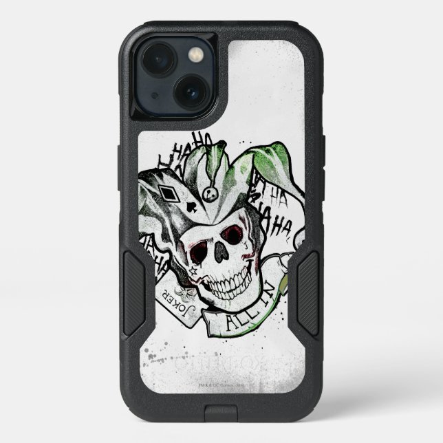 Suicide Squad | Joker Skull "All In" Tattoo Art Otterbox iPhone Case (Back)