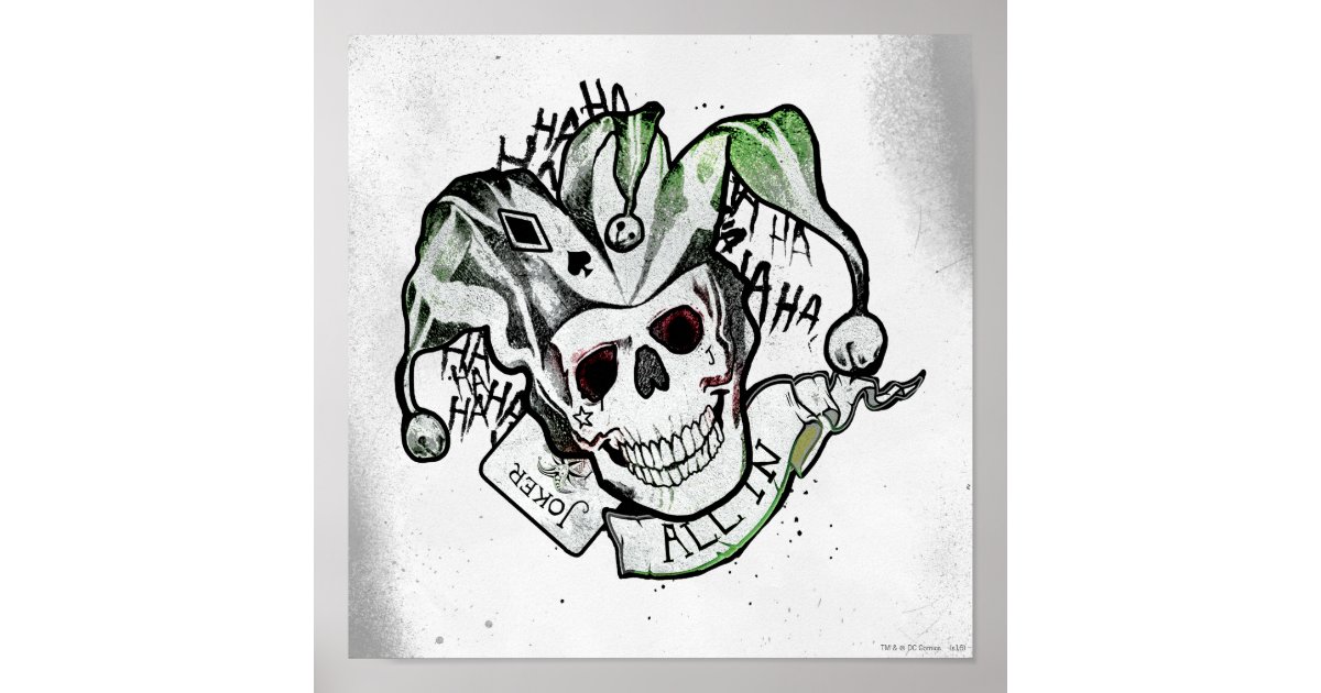 skull joker tattoos