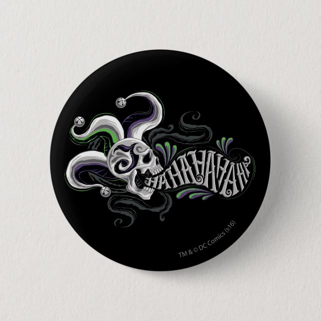 Suicide Squad | Joker Skull - Haha Button (Front)