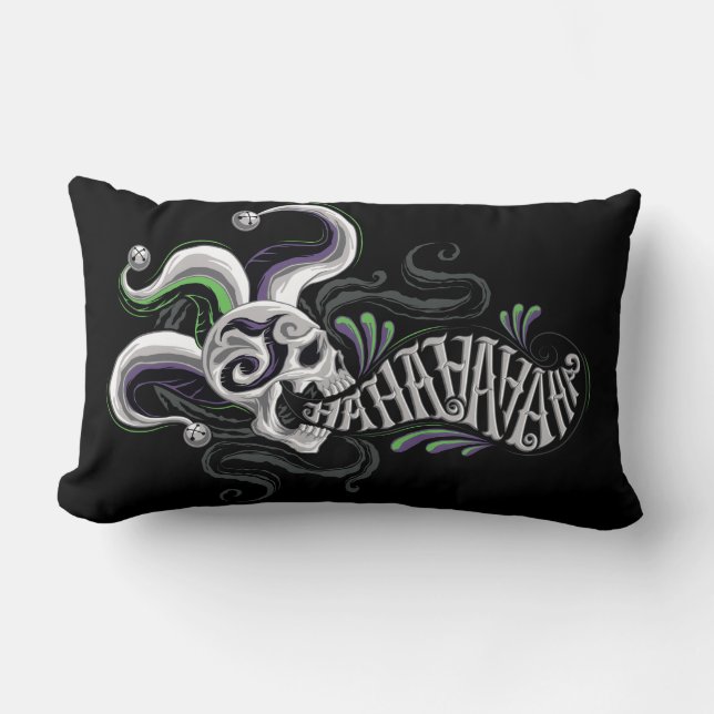 Suicide Squad | Joker Skull - Haha Lumbar Pillow (Front)