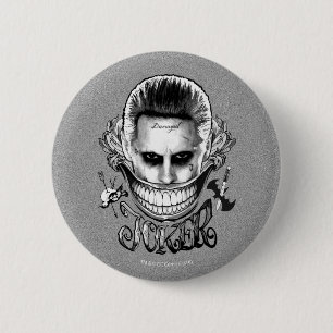 Suicide Squad Joker Smile Button