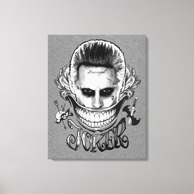 Suicide Squad | Joker Smile Canvas Print (Front)