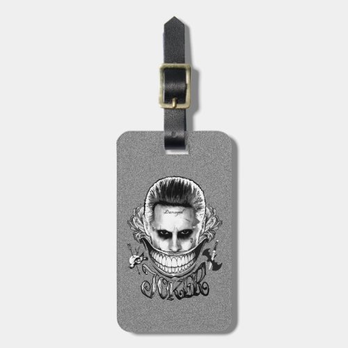 Suicide Squad  Joker Smile Luggage Tag