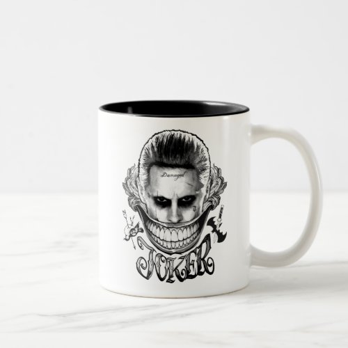 Suicide Squad  Joker Smile Two_Tone Coffee Mug