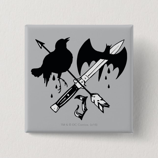 Suicide Squad | Joker Symbol Pinback Button (Front)