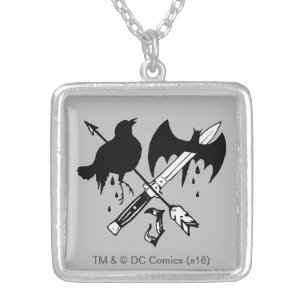 Suicide Squad Joker Symbol Silver Plated Necklace