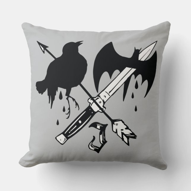 Suicide Squad | Joker Symbol Throw Pillow (Front)