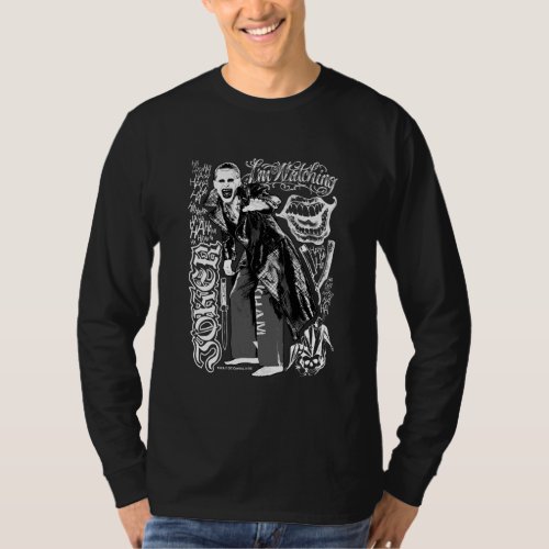 Suicide Squad  Joker Typography Photo T_Shirt