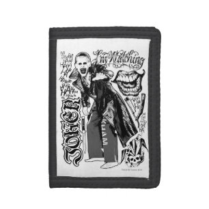 Suicide Squad Joker Typography Photo Tri-fold Wallet