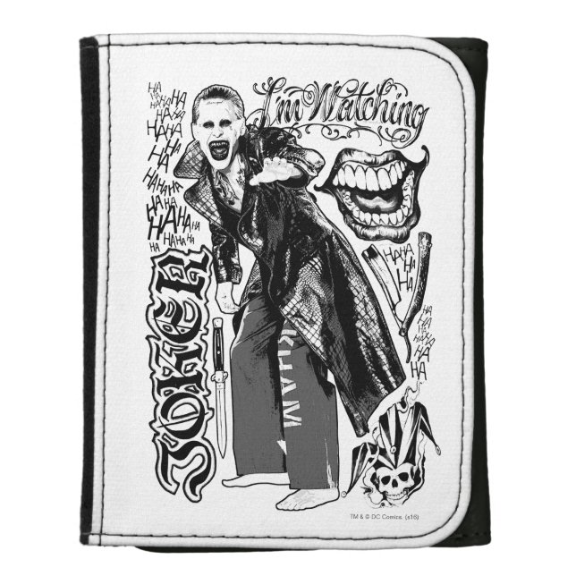 Suicide Squad | Joker Typography Photo Wallet (Front Vertical)