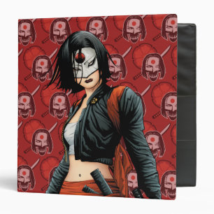 Suicide Squad   Katana Comic Book Art 3 Ring Binder