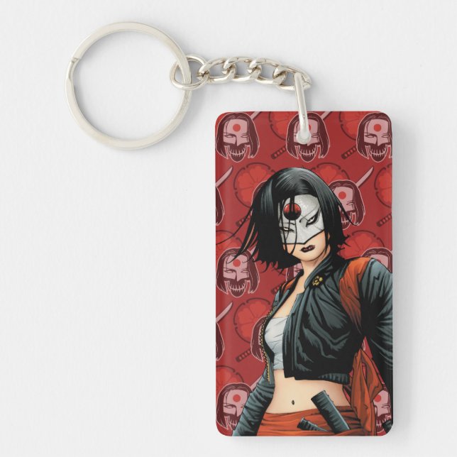 Suicide Squad | Katana Comic Book Art Keychain (Front)