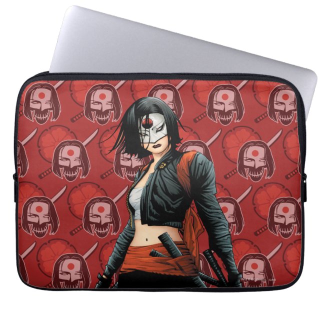 Suicide Squad | Katana Comic Book Art Laptop Sleeve (Front)