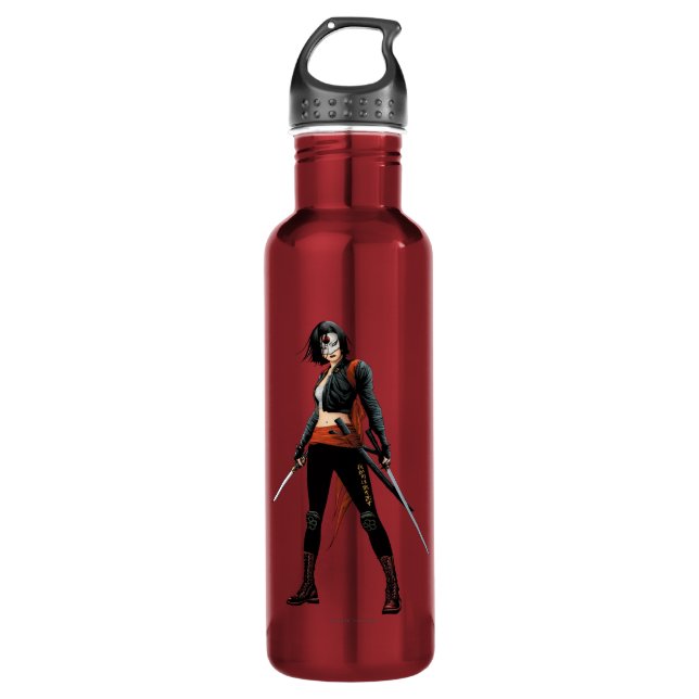 Suicide Squad | Katana Comic Book Art Stainless Steel Water Bottle (Front)