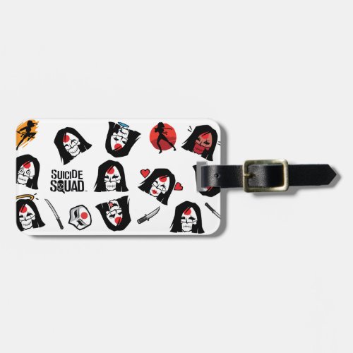 Suicide Squad  Katana Emoji Pattern Luggage Tag
