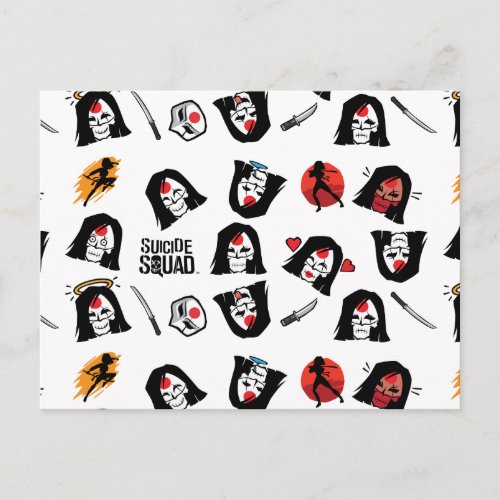 Suicide Squad  Katana Emoji Pattern Postcard