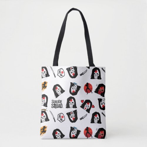 Suicide Squad  Katana Emoji Pattern Tote Bag