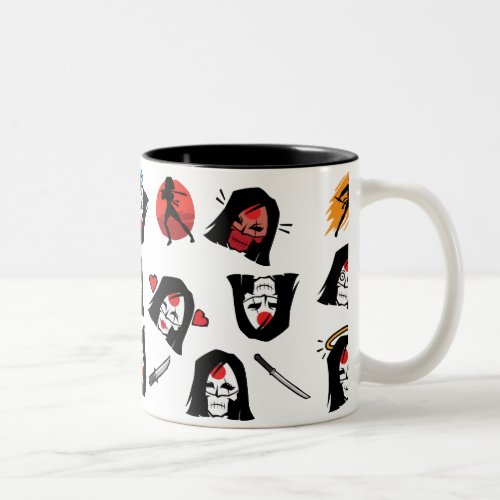 Suicide Squad  Katana Emoji Pattern Two_Tone Coffee Mug